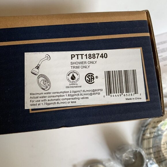 Peerless Shower Only Trim Kit in Chrome New In Box PTT188740 - Picture 4 of 7